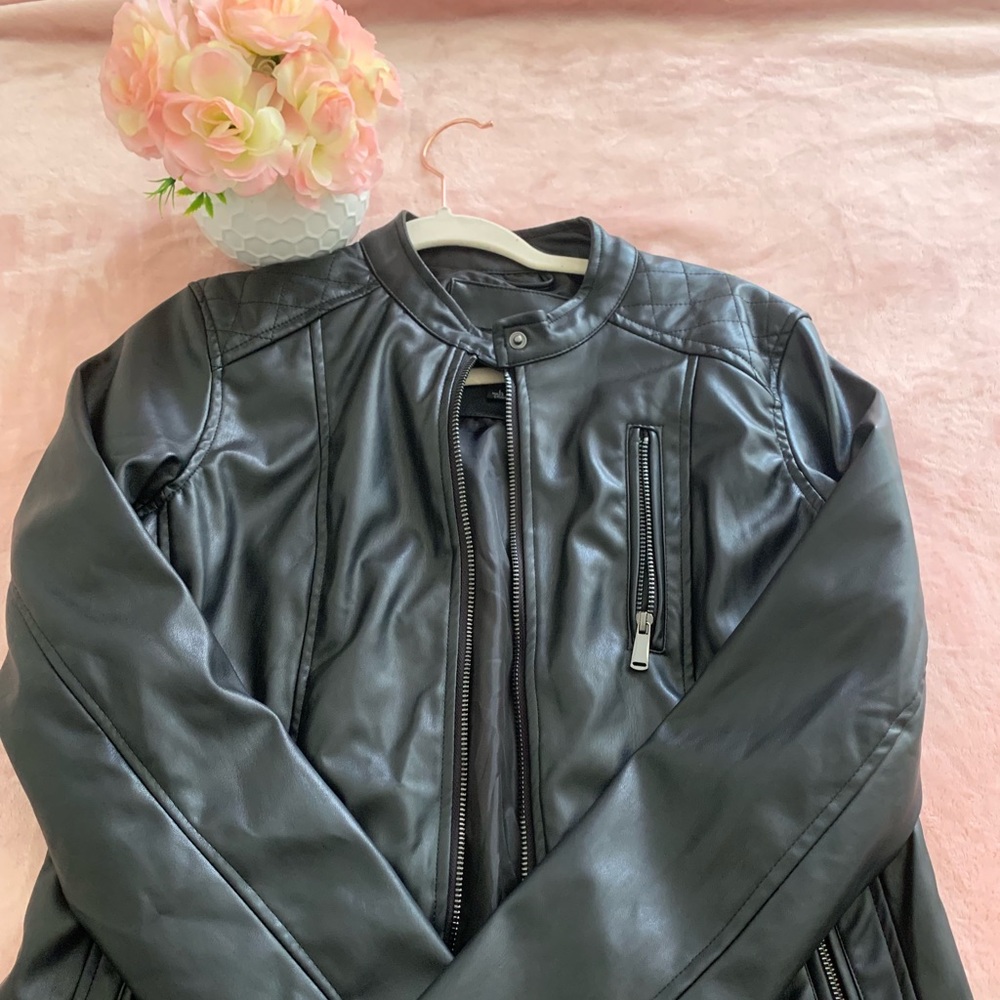 Faux leather jacket